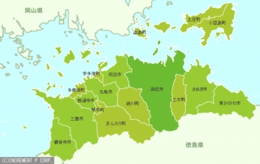 香川県の不用品回収・処分エリアマップ